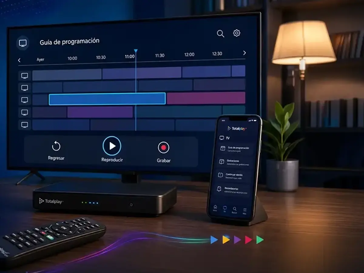 Imagen de pantalla de cómo ver programas pasados en Totalplay paso a paso