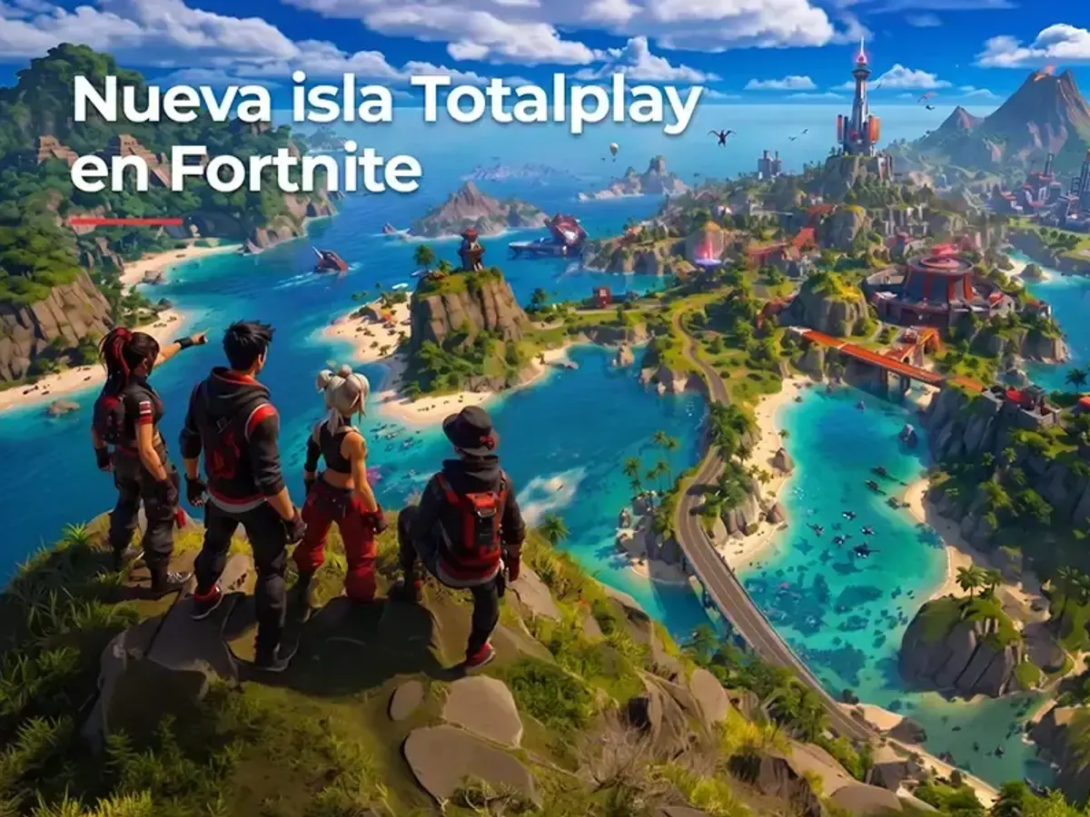 Portada de la nueva Isla Totalplay en Fortnite